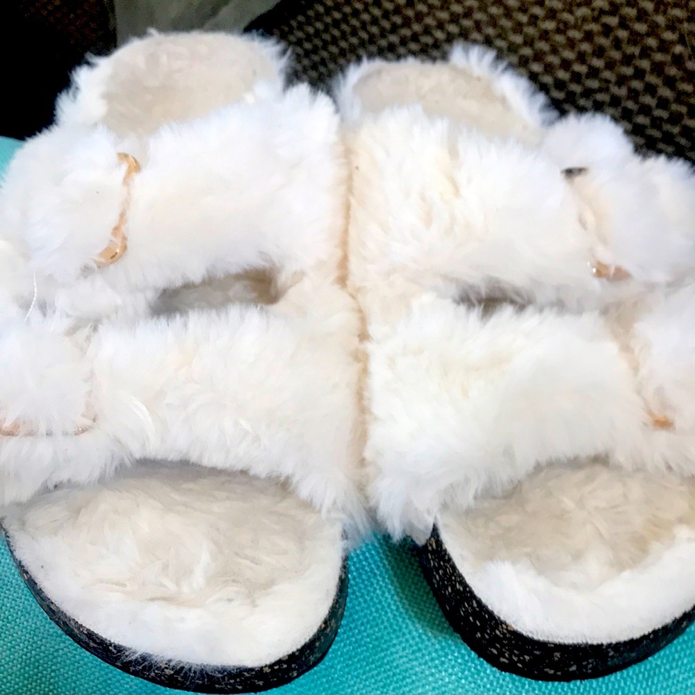 Faux Fur Sandals